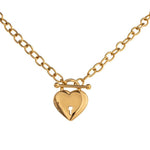 Heart Lock Pendant Necklace for Women Fashion Choker Necklace for Women-Necklaces-Arimonz-Gold-Arimonz
