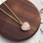 Heart Shape Pendant Link Chain Necklaces for Women Romantic Jewelry-Necklaces-Arimonz-Arimonz