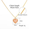 Heart Shape Pendant Link Chain Necklaces for Women Romantic Jewelry-Necklaces-Arimonz-Arimonz