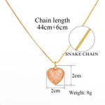 Heart Shape Pendant Link Chain Necklaces for Women Romantic Jewelry-Necklaces-Arimonz-Arimonz