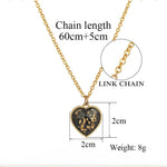 Heart Shape Pendant Link Chain Necklaces for Women Romantic Jewelry-Necklaces-Arimonz-Arimonz