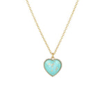 Heart Shape Pendant Link Chain Necklaces for Women Romantic Jewelry-Necklaces-Arimonz-Green-Arimonz