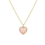 Heart Shape Pendant Link Chain Necklaces for Women Romantic Jewelry-Necklaces-Arimonz-Pink-Arimonz