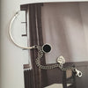 Heart-Shaped Bracelet Trend Cool Accessories Women Round Black Disc Bangles-Braceletes-Arimonz-Arimonz