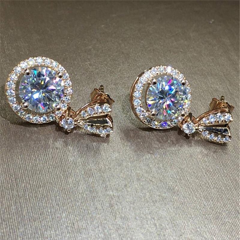 Heart Stud with Big Round Women Drop Earrings Fashion Jewelry-Earrings-Arimonz-Arimonz