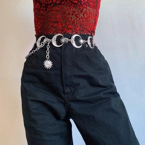High Waist Chain Waist Belt-Belts-Arimonz-Arimonz