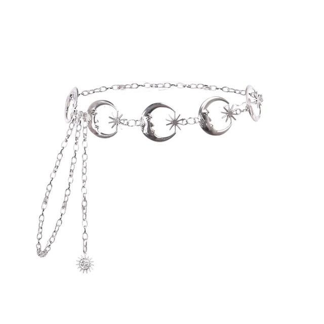 High Waist Chain Waist Belt-Belts-Arimonz-Arimonz