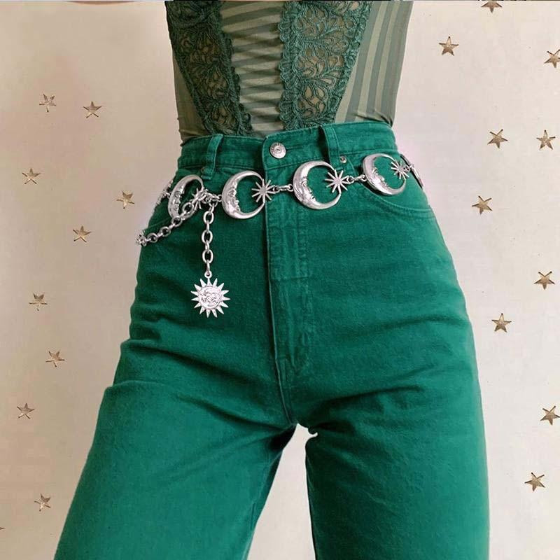 High Waist Chain Waist Belt-Belts-Arimonz-Arimonz