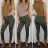 High Waist Denim Ripped Jeans-Skinny Jeans-Arimonz-Arimonz