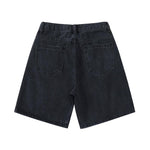 High Waist Denim Shorts Women Loose Ladies Button Wide Leg Shorts-Denim Shorts-Arimonz-Arimonz