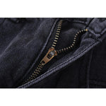 High Waist Denim Shorts Women Loose Ladies Button Wide Leg Shorts-Denim Shorts-Arimonz-Arimonz