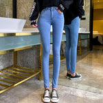 High Waist Jeans Women Skinny Jeans Woman Pencil Pants Elastic Pants-Skinny Jeans-Arimonz-sky blue-25-Arimonz