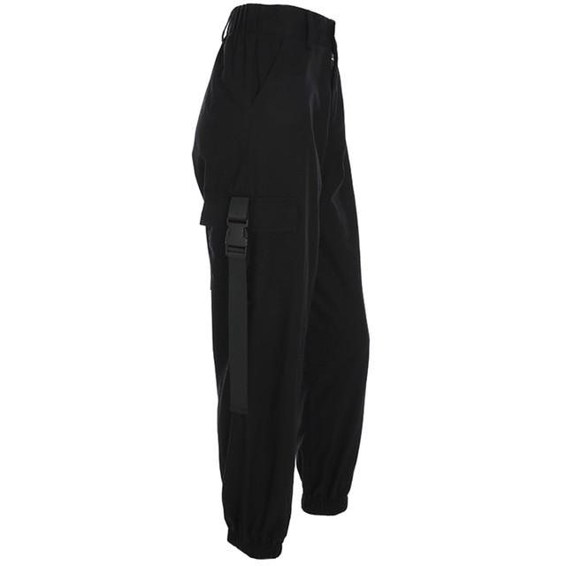 High Waist Loose Trousers-Pants-Arimonz-Black-S-Arimonz