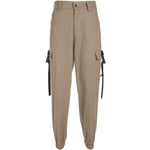 High Waist Loose Trousers-Pants-Arimonz-Khaki-S-Arimonz
