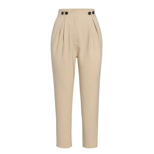 High Waist Office Loose Ankle-length Pants-Pants-Arimonz-S-Arimonz