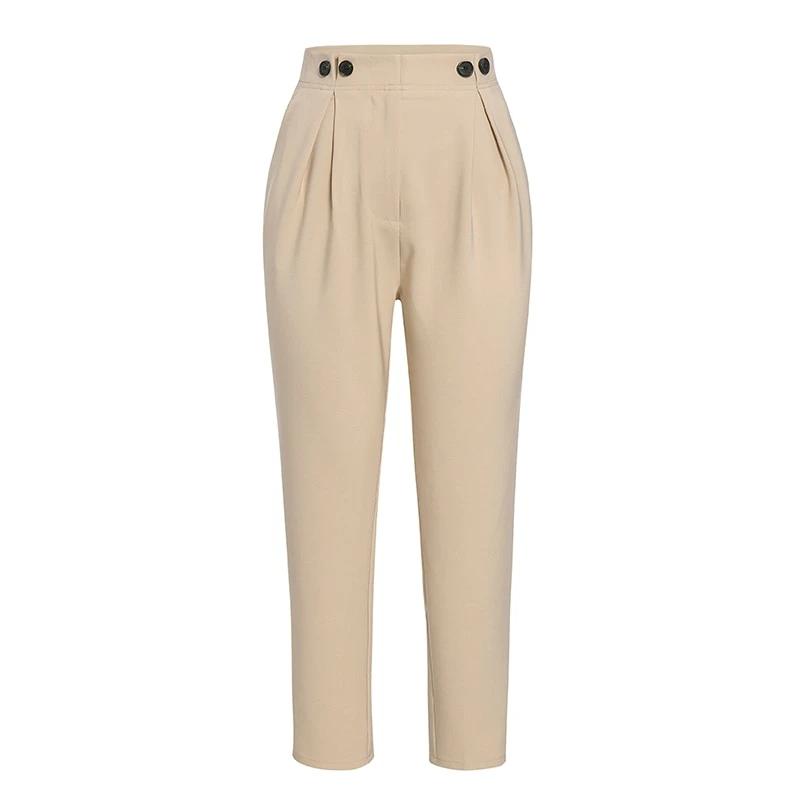 High Waist Office Loose Ankle-length Pants-Pants-Arimonz-S-Arimonz