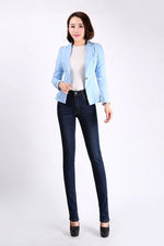 High Waist Push Up Straight Jeans-Straight Jeans-Arimonz-Arimonz