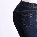 High Waist Push Up Straight Jeans-Straight Jeans-Arimonz-Arimonz
