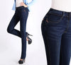 High Waist Push Up Straight Jeans-Straight Jeans-Arimonz-Arimonz