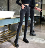 High Waist Thickening Skinny Denim Women Warm Stretch Pencil Jeans-Skinny Jeans-Arimonz-Arimonz