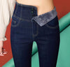 High Waist Thickening Skinny Denim Women Warm Stretch Pencil Jeans-Skinny Jeans-Arimonz-navy Velvet jeans-25-Arimonz