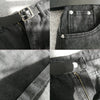 High Waist Women Blue Denim Shorts With Belt Casual Wide Leg Shorts-Denim Shorts-Arimonz-Arimonz