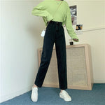 High Waisted Jeans for Women Straight Leg Denim Bottom Vintage Pants-Skinny Jeans-Arimonz-Arimonz