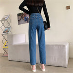 High Waisted Jeans for Women Straight Leg Denim Bottom Vintage Pants-Skinny Jeans-Arimonz-Arimonz