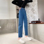 High Waisted Jeans for Women Straight Leg Denim Bottom Vintage Pants-Skinny Jeans-Arimonz-Arimonz