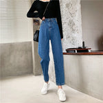 High Waisted Jeans for Women Straight Leg Denim Bottom Vintage Pants-Skinny Jeans-Arimonz-Arimonz