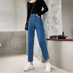 High Waisted Jeans for Women Straight Leg Denim Bottom Vintage Pants-Skinny Jeans-Arimonz-Arimonz