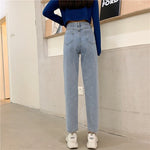 High Waisted Jeans for Women Straight Leg Denim Bottom Vintage Pants-Skinny Jeans-Arimonz-Arimonz