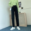 High Waisted Jeans for Women Straight Leg Denim Bottom Vintage Pants-Skinny Jeans-Arimonz-Black gray-S-Arimonz