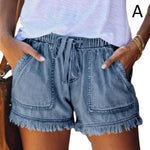 High Waisted Shorts Jeans Size Summer Women's Denim Shorts Short Pants-Denim Shorts-Arimonz-Blue-XS-Arimonz