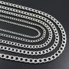 HipHop Chain Necklace-Necklaces-Arimonz-Silver-.16inch .4cm-20inch 50cm-Arimonz