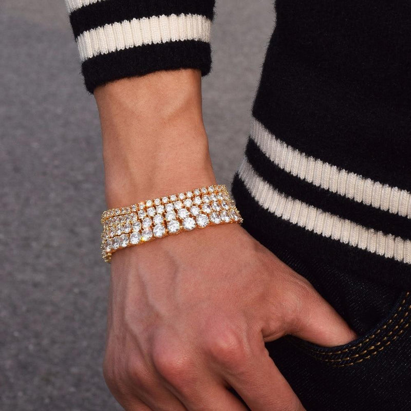 HipHop Iced Tennis Bracelet-Braceletes-Arimonz-Arimonz