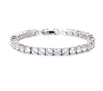 HipHop Iced Tennis Bracelet-Braceletes-Arimonz-SILVER-7.3inch / 18.5cm-.3cm/0.11inch-Arimonz