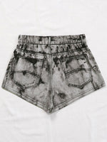 Hole Button Cotton Jean Shorts High Waist Skinny Ripped Denim Short-Denim Shorts-Arimonz-Arimonz