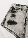 Hole Button Cotton Jean Shorts High Waist Skinny Ripped Denim Short-Denim Shorts-Arimonz-Arimonz