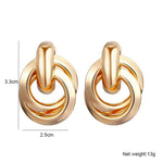 Hollow Geometric Dangle Earrings-Earrings-Arimonz-Arimonz