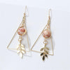 Hollow Out Triangle Earrings For Woman Leaf Earrings Fashionable Jewelry-Earrings-Arimonz-Arimonz