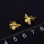 Honeybee Stud Earrings for Women Cute Fine Jewelry-Earrings-Arimonz-Arimonz