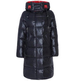 Hooded Coat Casual Parkas-Bomber Coats-Arimonz-Red-42-Arimonz