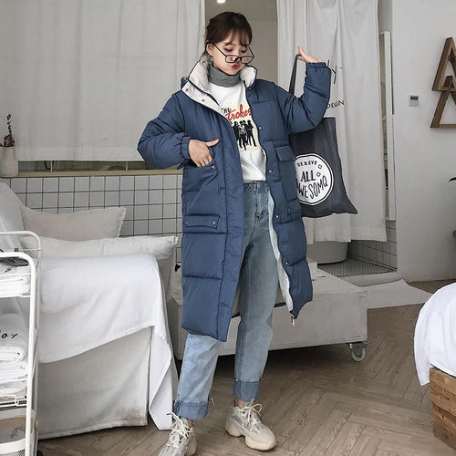 Hooded Coat Long Parka-Bomber Coats-Arimonz-Arimonz