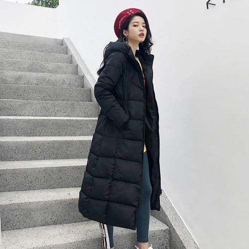 Hooded Cotton Padded Parka-Bomber Coats-Arimonz-Arimonz