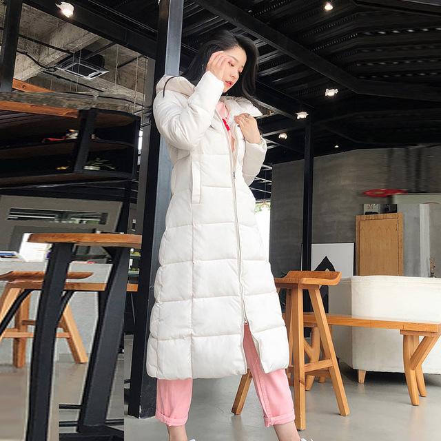 Hooded Cotton Padded Parka-Bomber Coats-Arimonz-Beige-M-Arimonz