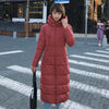 Hooded Cotton Padded Parka-Bomber Coats-Arimonz-Brick red-M-Arimonz