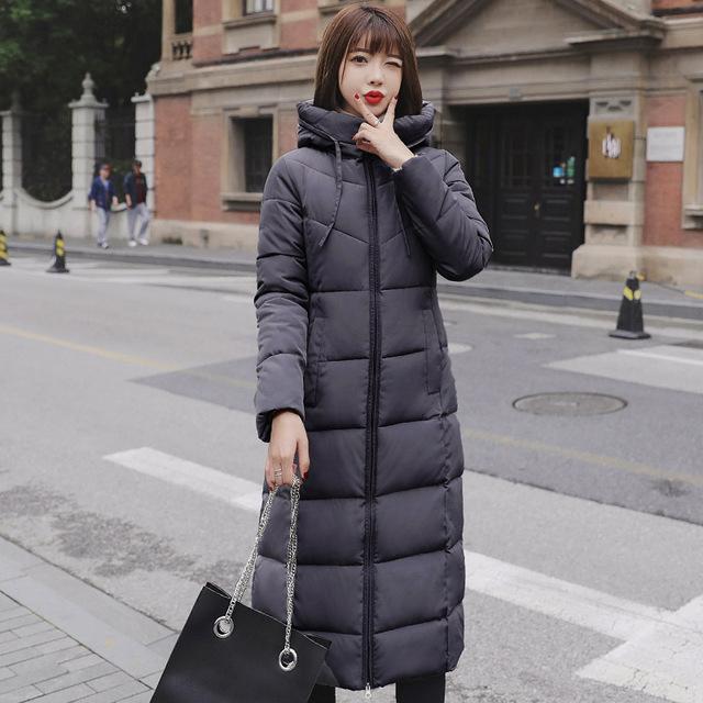 Hooded Cotton Padded Parka-Bomber Coats-Arimonz-Gray-M-Arimonz