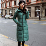 Hooded Cotton Padded Parka-Bomber Coats-Arimonz-Green-M-Arimonz