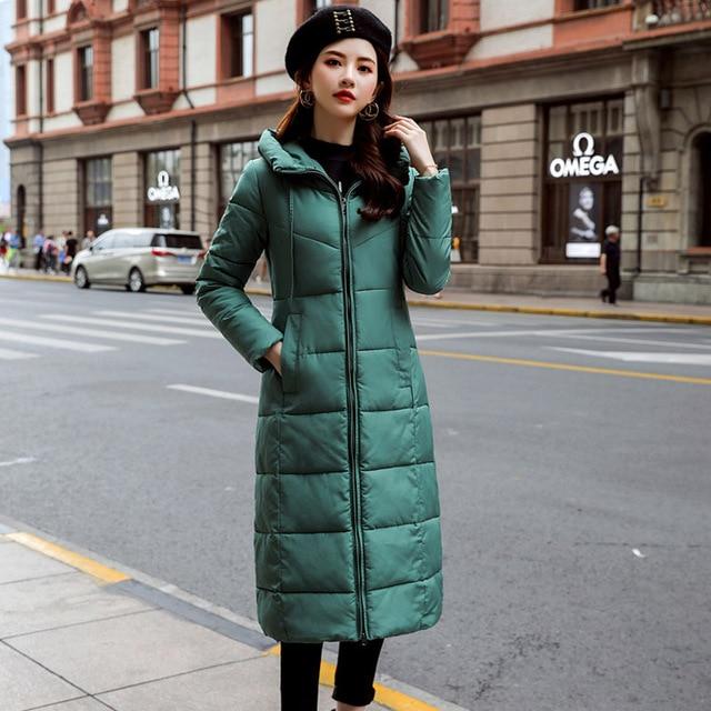 Hooded Cotton Padded Parka-Bomber Coats-Arimonz-Green-M-Arimonz